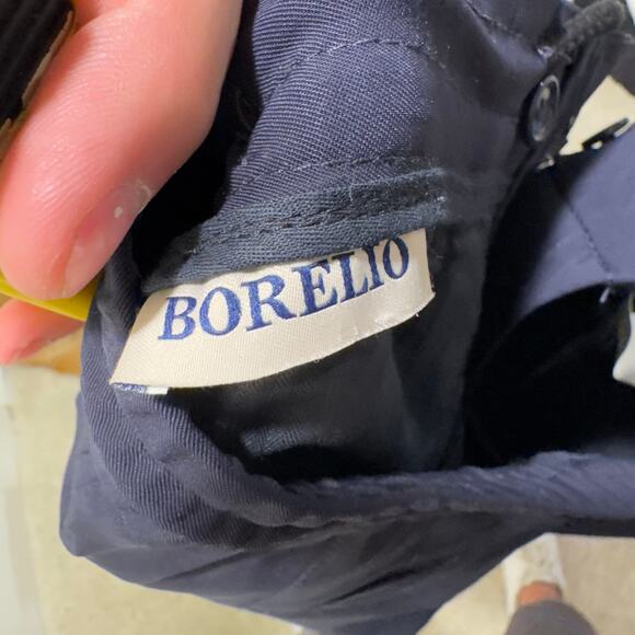 NEW Borelio Men’s Dress Pants 34 Sean Relax Fit Navy Blue Stretch Waist Band - Picture 7 of 8